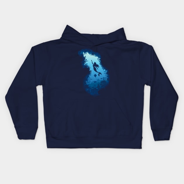 Under the sea Kids Hoodie by LanfaTees